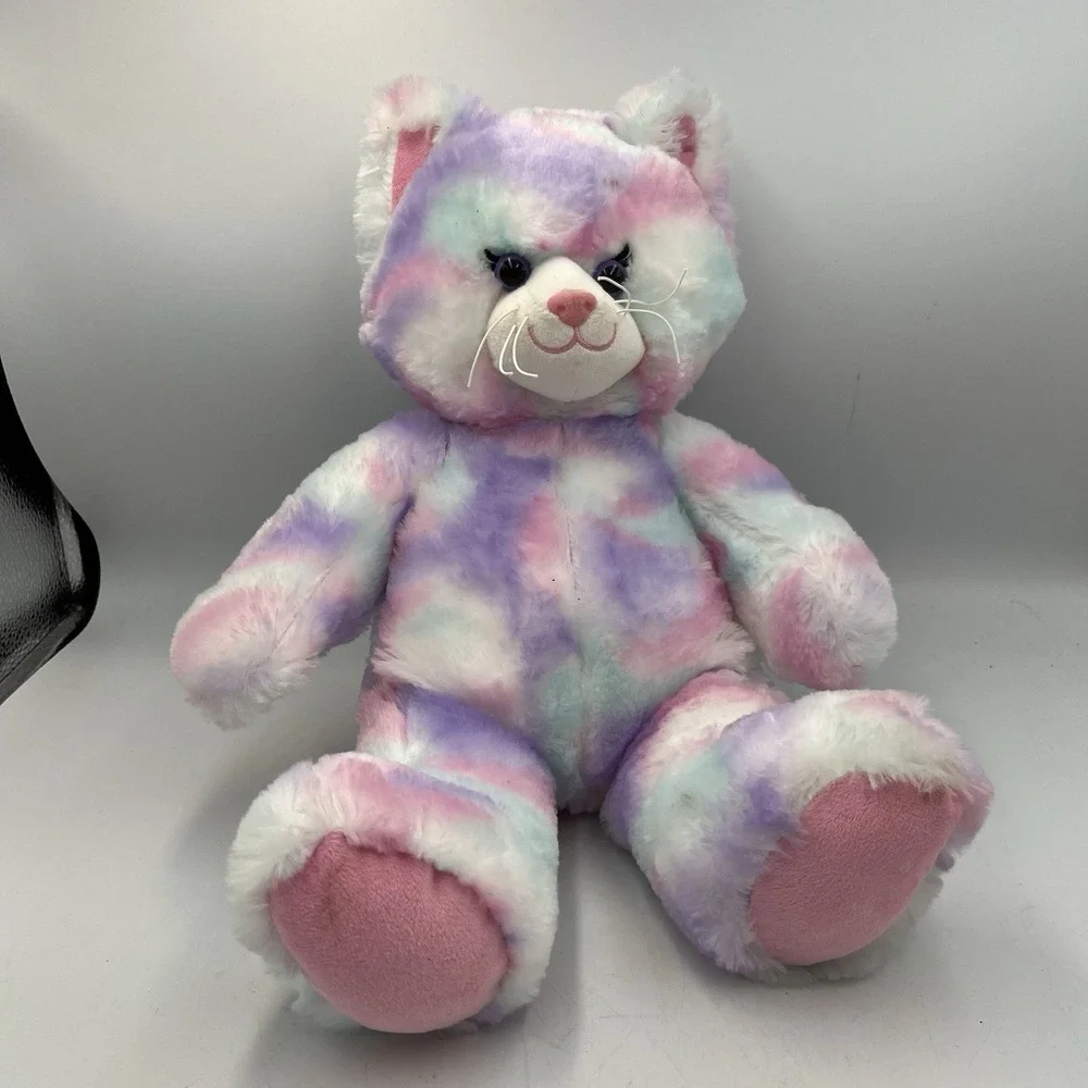 BUILD-A-BEAR' TYE DYE PASTEL CAT 16‎ INCHES